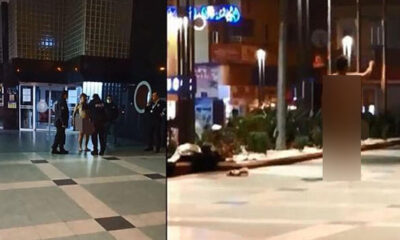 Belediye binasına giremeyince soyundu!.