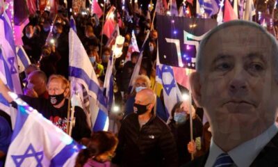 Terörist İsrail’de katil karşıtı protestolar sürüyor! “Karanlıktan kurtulmak için geldik!.”