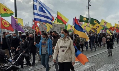Şeytanlar eylemde! Fransa’da Yunan, Ermeni ve PKK’dan omuz omuza Türkiye karşıtı protesto… (video haber)