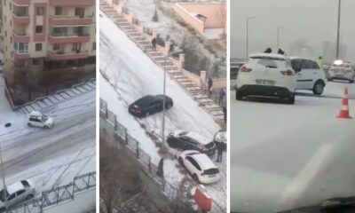 Başkentte yollar buz pistine dönünce, Mansur Yavaş özür diledi!. (video haber)