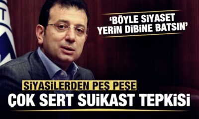Siyasilerden Ekrem İmamoğlu’na suikast tepkisi! “Tecavüz skandalını örtme çabası..”