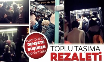 Dehşete düşüren görüntüler! İstanbul’da toplu taşıma rezaleti…