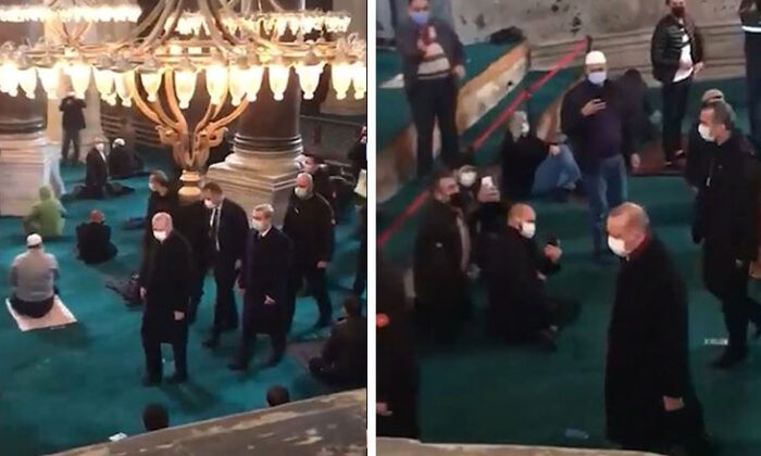 Başkan Erdoğan Ayasofya Camii’nde tekbirlerle karşılandı!. (video haber)
