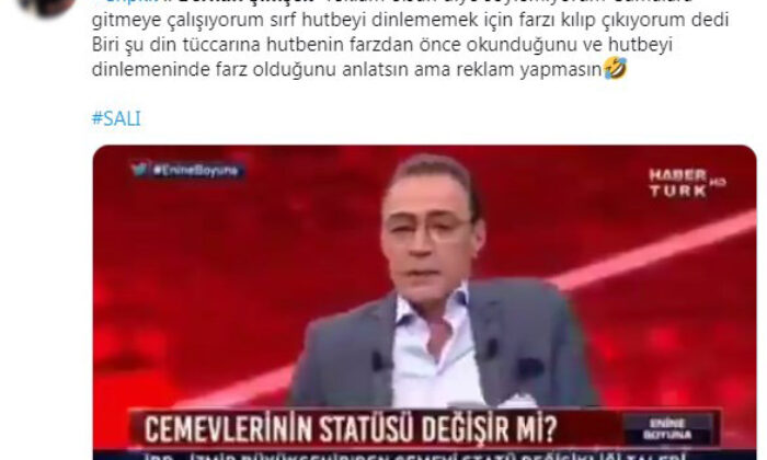CHP’li Berhan Şimşek’in Cuma Namazı gafı alay konusu oldu! “Hutbeyi dinlememek için farzı kılıp çıkıyorum!.” (video haber)