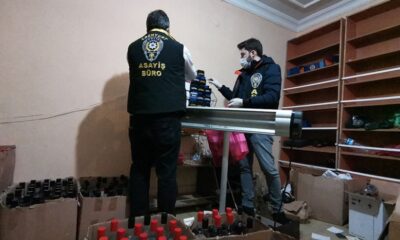 Esenyurt’ta kaçak alkol imalathanesine operasyon..