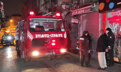 Fatih’te yangın! 1 kişi hayatını kaybetti!.