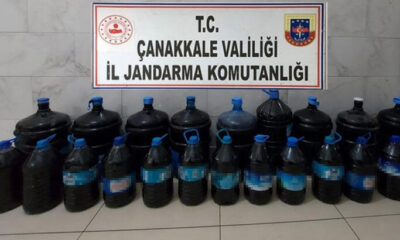 Çanakkale’de kaçak içki operasyonu..