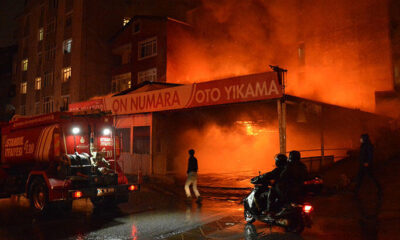 İstanbul Kağıthane’de yangın..