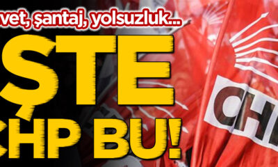 Yine CHP, yine hırsızlık, yine skandal!. Bu defa yolsuzluk içinde yolsuzluk yapmışlar!.