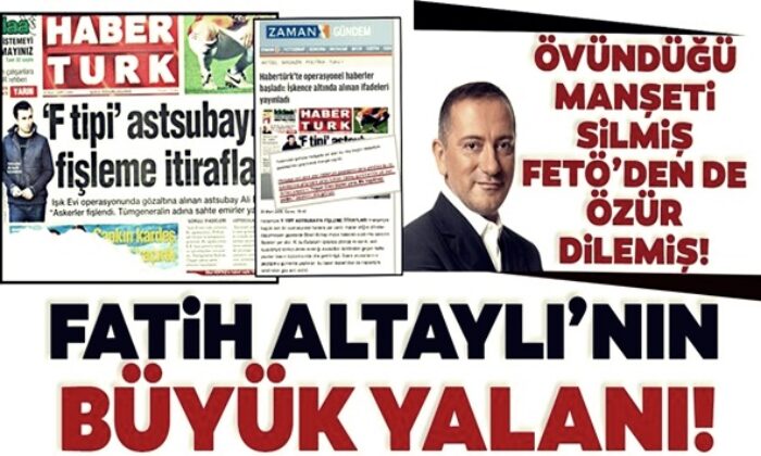 Fatih Altaylı hem manşeti silmiş hem de FETÖ’den özür dilemiş!.