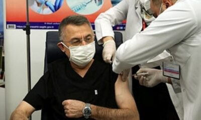Cumhurbaşkanı Yardımcısı Fuat Oktay coronavirüs aşısı yaptırdı!.