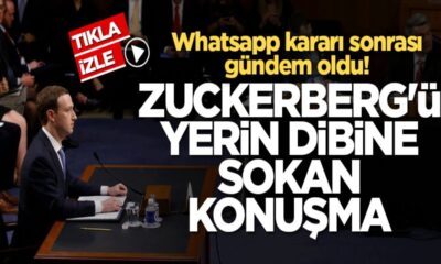 Whatsapp kararı sonrası Mark Zuckerberg’i yerin dibine sokan konuşma.. (video haber)