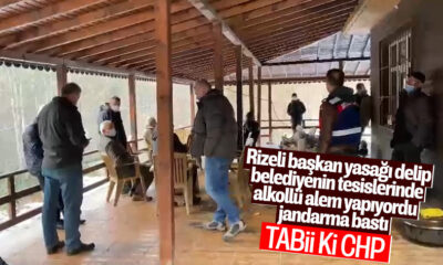 İçkili alemde yakalanan CHP’li başkanın savunması yok artık dedirtti!. (video haber)
