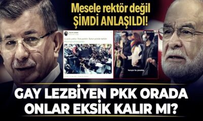 LGBT paçavralı Boğaziçi eylemine Davutoğlu ve Karamollaoğlu’ndan destek.. (video haber)