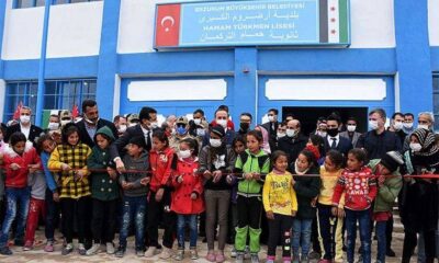 Türkiye’nin desteğiyle Barış Pınarı Bölgesinde bir lise daha açıldı!.