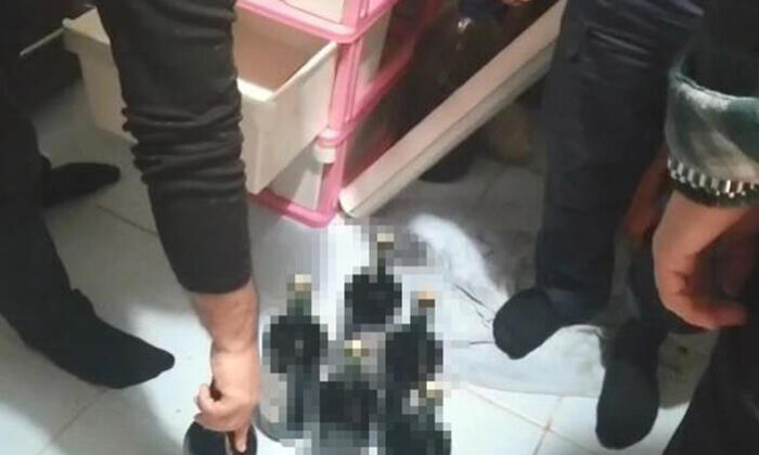 Evi, içki imalathanesine çevirmişler! 2 kişi gözaltına alındı!.