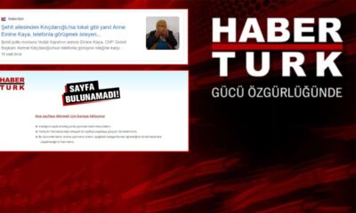 Habertürk’ten bir skandal daha!. Şehit annesinin mesajını yayından kaldırdı!.