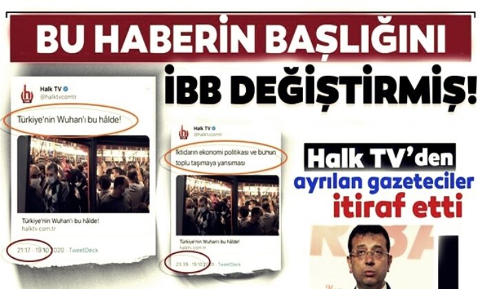 Halk TV’den kovulan gazeteciler, İBB’den talimat aldıklarını itiraf etti!.