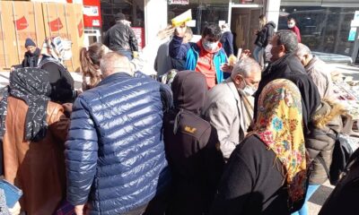 Kırıkkale’de ücretsiz maske izdihamı..