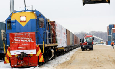 Türkiye-Rusya ilk ihracat blok treni hedefe ulaştı!.