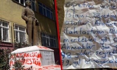 Tekirdağ’da 3 okulda Atatürk büstlerine saldırı..
