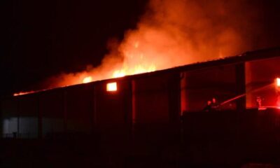 Kahramanmaraş’ta fabrika yangını…