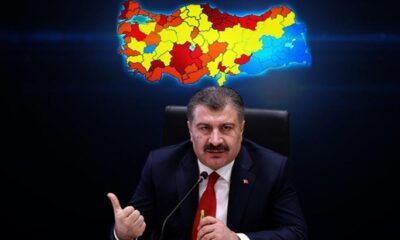 İllere göre haftalık yeni vaka haritası yayınlandı!.