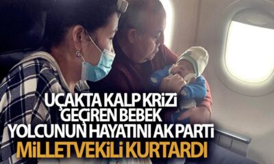 Uçakta ilk yardım! AK Partili vekil solunumu duran bebeğin hayatını kurtardı!.