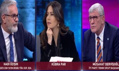 Canlı yayında tansiyon yükseldi! Hadi Özışık ve İYİ Partili Dervişoğlu arasında parmak sallama gerilimi.. (video haber)