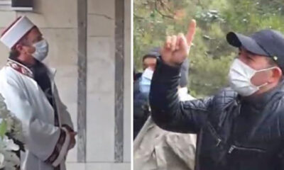 Cenazeye katılan işçiler eski patronları için helallik isteyen imama haklarını helal etmedi!.