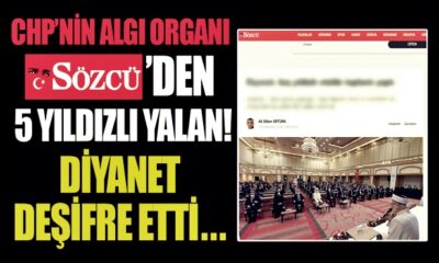 Diyanet İşleri Başkanlığı’ndan, Sözcü’nün “5 Yıldızlı Otel” palavrasına yalanlama..