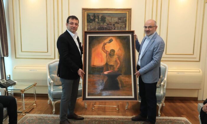 İttifak kardeşliği! İmamoğlu, HDP’li ortaklarını ağırlayıp, hediyelerini kabul etti!.