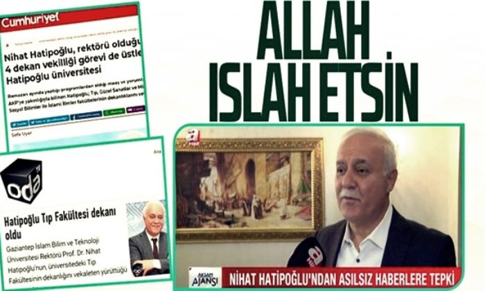 Nihat Hatipoğlu’ndan hakkındaki yalan haberlere tepki! “ALLAH onları ıslah etsin!.” (video haber)