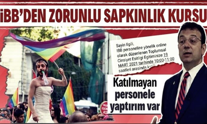 Katılımın zorunlu olduğu İBB’nin personeline verdiği LGBT eğitiminde konu başlıkları..