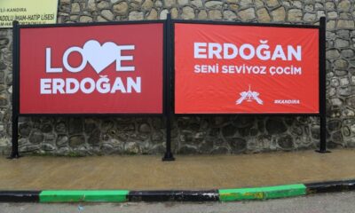 Kocaeli’de gülümseten Erdoğan’a destek mesajı! “Seni seviyoruz Çocim”