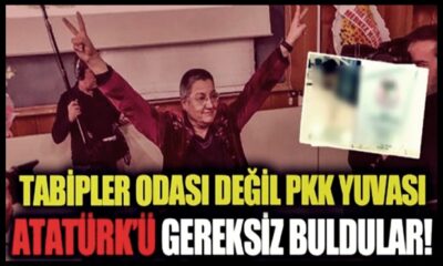 Terör sevici Tabipler Odası, Atatürk fotoğrafını plaketten kaldırdı!. “Gereksiz..”