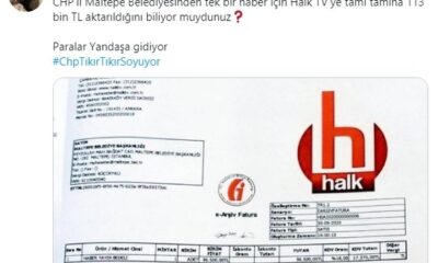 Para yandaşa akıyor! CHP’li Maltepe Belediyesi, HALK TV’ye tek haber için binlerce lira akıtmış!.