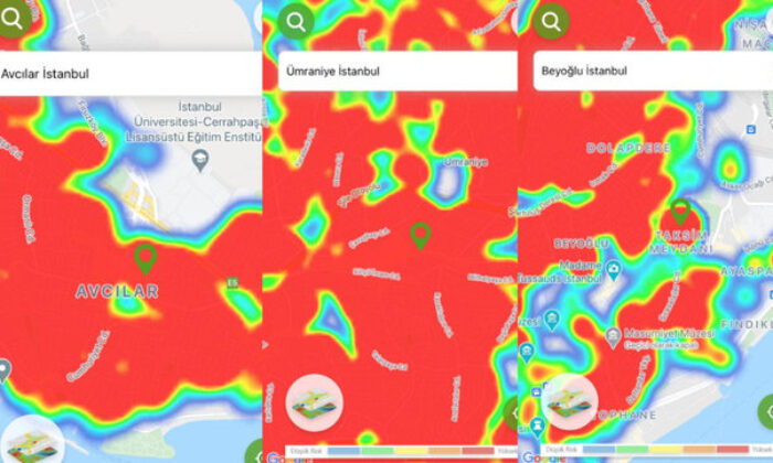 İstanbul coronavirüs risk haritasında ilçelerin son durumu..