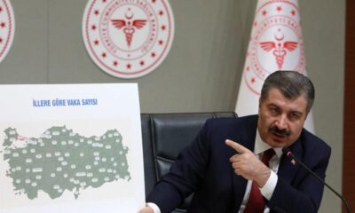 Dr. Fahrettin Koca güncel vaka haritasını paylaştı!. İllere göre son durum..
