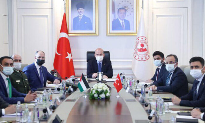 Süleyman Soylu, Filistin’in Ankara Büyükelçisi ile görüştü!.