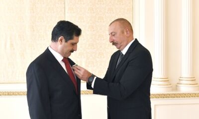 Aliyev’den Türk Büyükelçi’ye Dostluk Nişanı…
