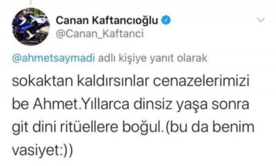 Yardımcısının Namazını kılması, akıllara Kaftancıoğlu’nun cenaze vasiyetini getirdi!.