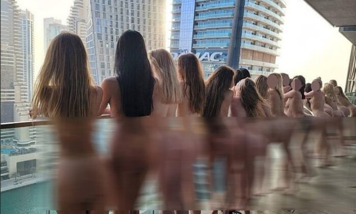 Dubai’de çıplak poz veren kadınlara polis baskını..