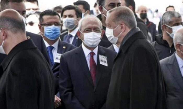 Akbulut’un cenazesinde Cumhurbaşkanı Erdoğan, Kılıçdaroğlu’na selam vermedi!.