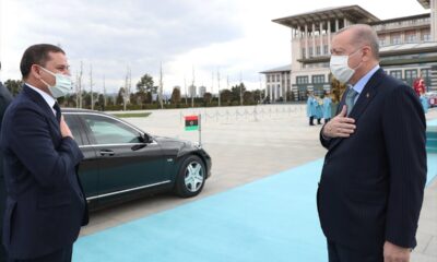Beştepe’de önemli görüşme! Dibeyde resmi törenle karşılandı!.