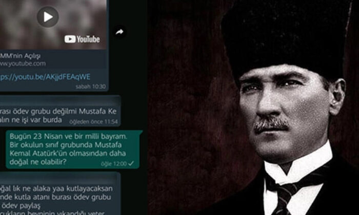 WhatsApp grubunda Atatürk’e hakaret eden veliye gözaltı..