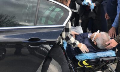 Makam aracı kaza yapan İYİ Partili Durmuş Yılmaz ve eşi hastaneye kaldırıldı!.