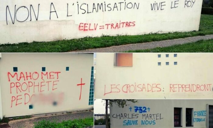 Fransa’da Camiye İslamofobik saldırı…