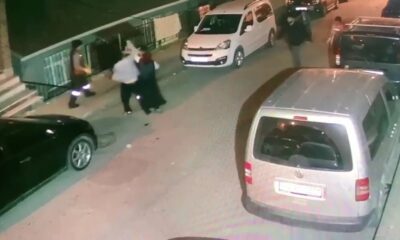 Temizlik işçisini kaldırım taşıyla darp ettiler!.