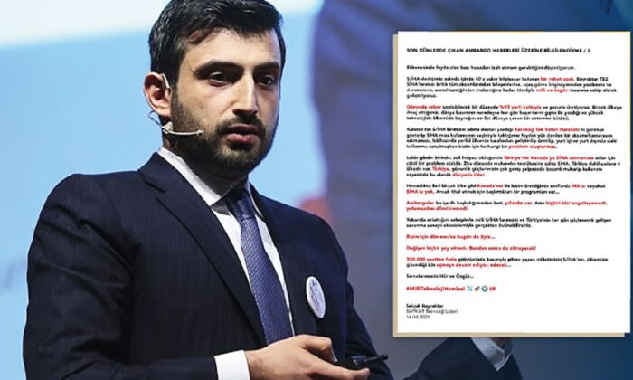 Selçuk Bayraktar’dan Kanada’nın SİHA Ambargosu’a tokat gibi cevap!. “Yerlisi Ülkemizde Üretilip Kullanılıyor!.”